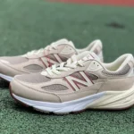 New Balance 990V6 Beige Red Loro Piana Retro Running Shoes U990L06