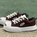 NO1 x Ouder Smiler Brown White Casual Sneakers