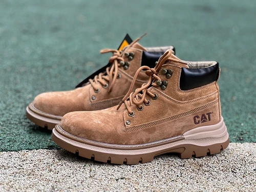 CAT Mid Top Brown Outdoor Boots