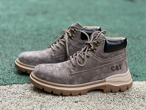 CAT Mid Top Grey Outdoor Boots