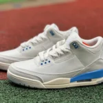 Air Jordan 3 Lucky Shorts CT8532-101 White Grey Blue