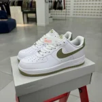 Nike Air Force 1 White Brown Green Hook FJ4146-110