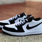 Air Jordan 1 Low Black White Red