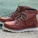 Caterpillar Red Brown Boots - Rugged Outdoor Footwear