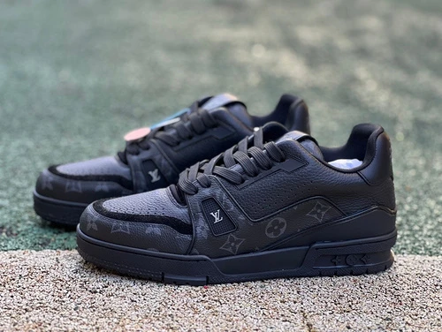 Louis Vuitton Trainer Black Denim