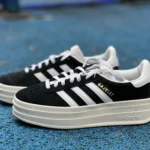 Adidas Gazelle Bold Black White Retro Sneakers HQ6912