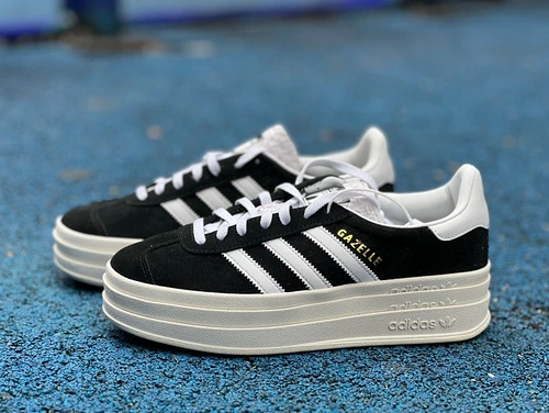 Adidas Gazelle Bold Black White Retro Sneakers HQ6912