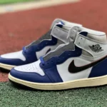 Air Jordan 1 High DZ5485-100 White Deep Royal Blue Retro