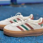 Adidas Gazelle Bold White Brown Retro Sneakers IG3685