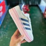 Adidas Gazelle Bold White Blue Pink Retro Sneakers IE6508