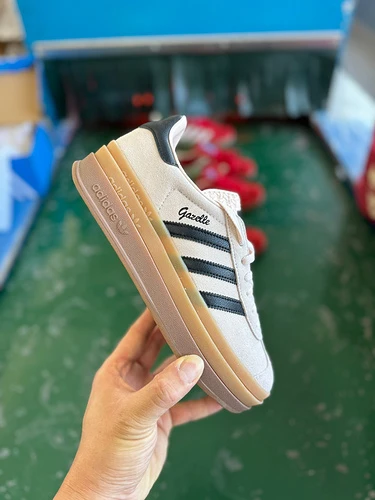 Adidas Gazelle Bold White Black Retro Sneakers E0429