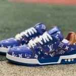 Louis Vuitton Trainer Blue Brown