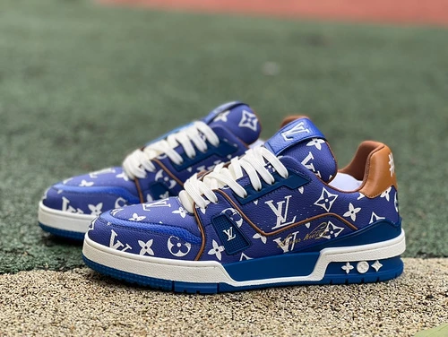 Louis Vuitton Trainer Blue Brown