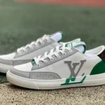 Louis Vuitton Charlie Denim Low White Grey Green