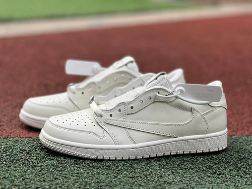 Travis Scott x Air Jordan 1 Low Golf TD1288-111 Triple White Reverse Swoosh