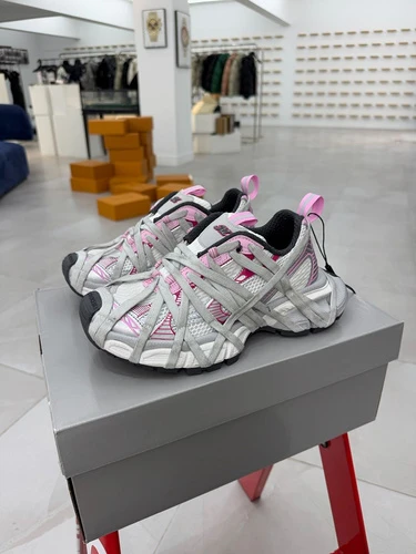 Balenciaga 3XL Lace-Up Grey Pink Spider-Man Retro Dad Shoes