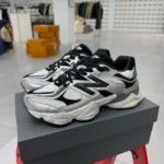 New Balance 9060 Shoe Palace Silver Black Retro Running Shoes U9060SP