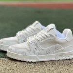 Louis Vuitton Trainer Denim Pure White