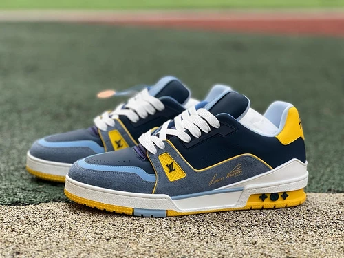 Louis Vuitton Trainer Blue Yellow