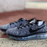 Nike Flyknit Max 2016 Grey Black Running Shoes 620469-105