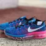 Nike Flyknit Max 2016 Blue Pink Running Shoes 620469-014