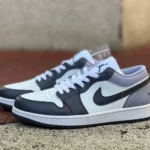 Air Jordan 1 Low 553558-145 White Black Purple Retro