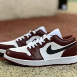 Air Jordan 1 Low HF3148-102 White Red Black Hook