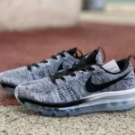 Nike Flyknit Air Max Grey Black Running Shoes 620469-102