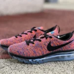 Nike Flyknit Air Max Red Black Running Shoes 620469-404