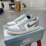 Air Jordan 1 Low OG "Year of the Snake" Sneakers White/Grey HF3144-100