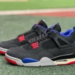 Air Jordan 4 "Rare Air" Sneakers Black/Blue/Red FV5029-003