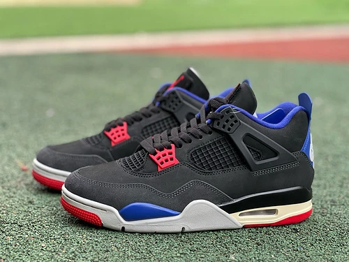 Air Jordan 4 "Rare Air" Sneakers Black/Blue/Red FV5029-003