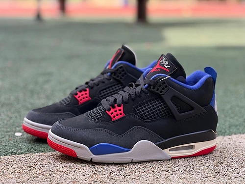 Air Jordan 4 "Rare Air" Sneakers Black/Blue/Red FV5029-003