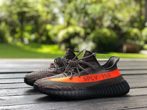 Adidas Yeezy 350 V2 Black Gray Orange HQ7045