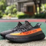 Adidas Yeezy 350 V2 Black Gray Orange Pure Original Version HQ7045