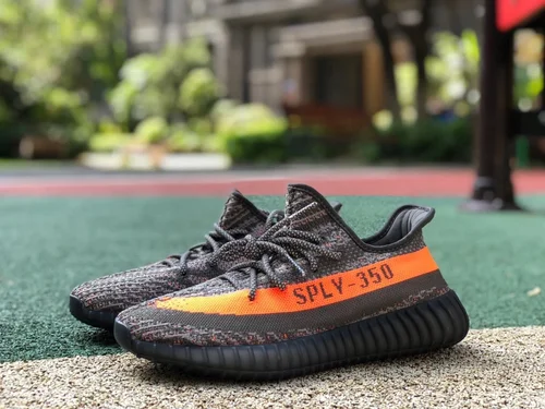 Adidas Yeezy 350 V2 Black Gray Orange Pure Original Version HQ7045