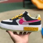 Nike Air Force 1 Fontanka Black White Pink Low Sneakers DR7880-001