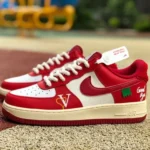 Nike Air Force 1 AF1 White Red Casual Sneakers DO5220-161