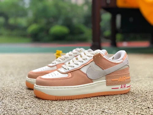 Nike Air Force 1 Shadow Double Hook Apricot Orange DM8157-700