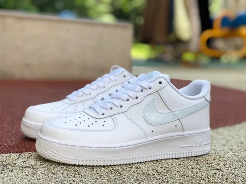 Air Force 1 Pure White Light Blue Hook AF1 Sneakers CT3839-106