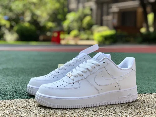 Nike Air Force 1 AF1 Pure White Unisex Mid-High Skate Sneakers 315123-111