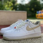 Nike Air Force 1 AF1 White Brown Men's Casual Sneakers DZ2771-121