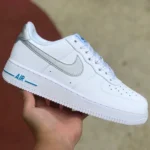 Nike Air Force 1 '07 White Blue Low-Top Casual Sneakers DR0142-100