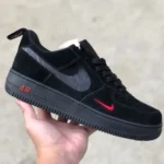 Nike Air Force 1 '07 Low Black Red Casual Sneakers DZ4514-001