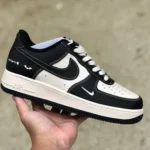 Nike Air Force 1 '07 W Black Beige Double Hook Low BS6055-201