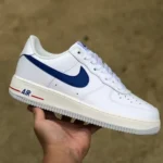 Nike Air Force 1 AF1 White Blue Low-Top Casual Sneakers DX2660-100