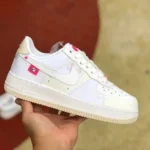 Nike Air Force 1 Low AF1 White Pink Material Patch Pure Original Version DX6061-111