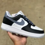 Nike Air Force 1 Low Toothbrush White Black Gray Sneakers FD9065-100