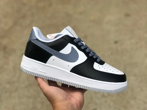 Nike Air Force 1 Low Toothbrush White Black Gray Sneakers FD9065-100