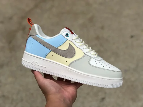 Nike Air Force 1 Low Grey Yellow Blue DX6042-111